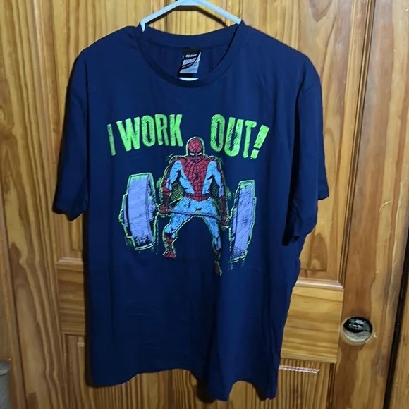Marvel Shirts 21 Spider Man Marvel X Mad Engine I Work Out